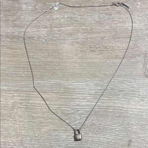 PDPaola Silver Padlock Pendant Necklace